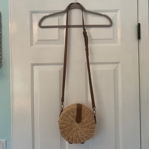 Round Rattan Bag